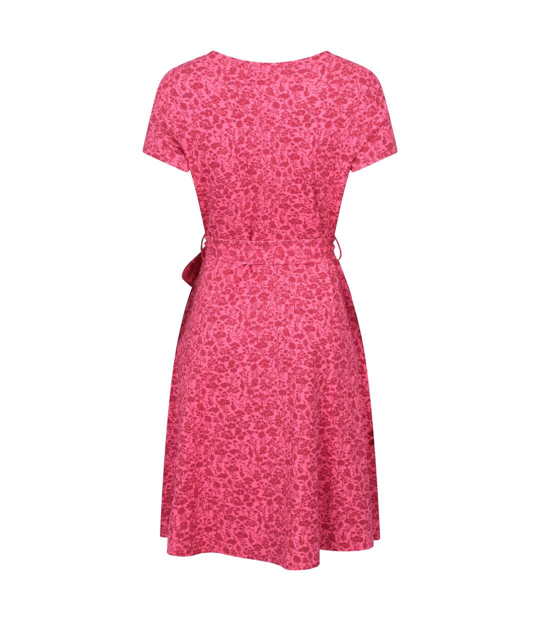 Womens/ladies Santorini Flower Jersey Wrap Dress Red Mountain Warehouse-2