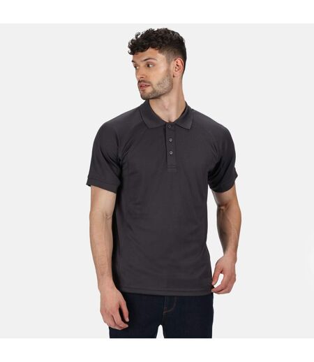 Regatta Hardwear Mens Coolweave Short Sleeve Polo Shirt (Iron)