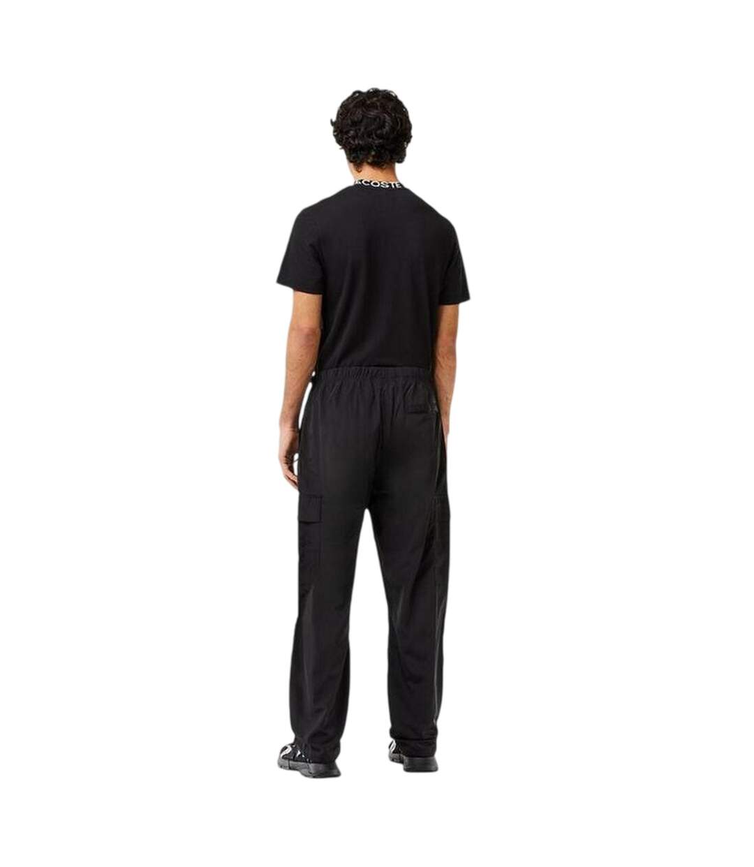 Mens Relaxed Fit Tracksuit Bottoms Black Lacoste-3
