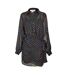 Womens/ladies Miley Polka Dot Sheer Wrap Dress Black Never Fully Dressed-2