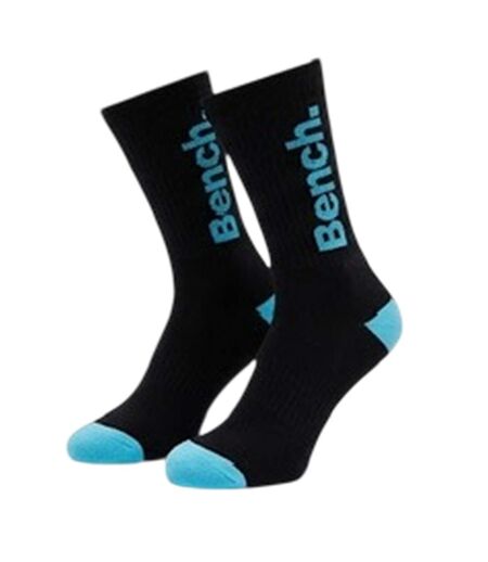 Pack Of 7  Mens Cotton Dress Socks  Black Bench
