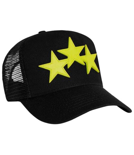 Casquette Trucker Motif/style Étoiles Adulte Noir Jaune Amiri