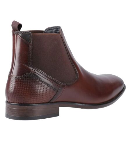 Bottes chelsea en cuir frank pour hommes cognac POD