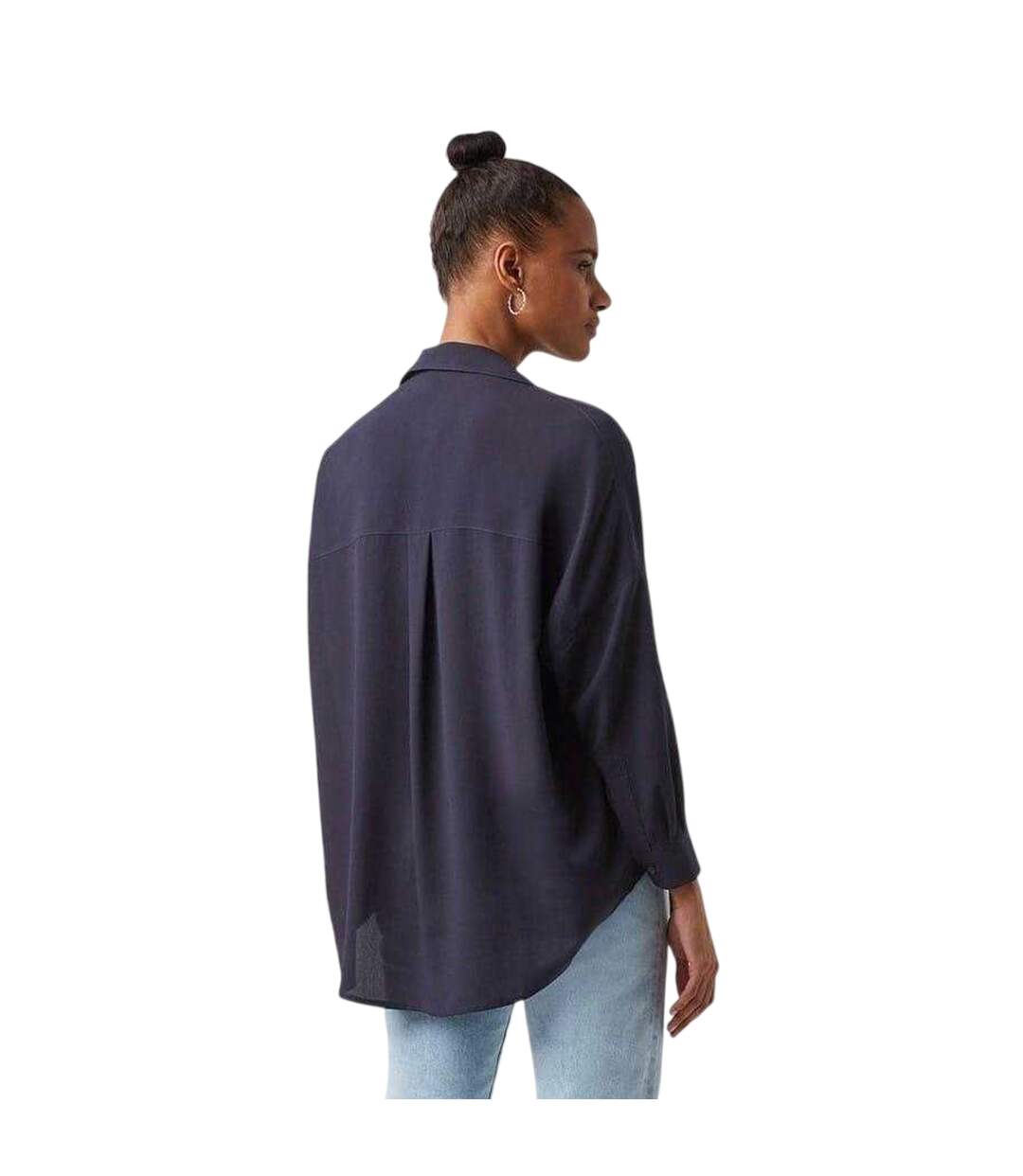 Blouse Manches Longues Femme Bleu French Connection-3