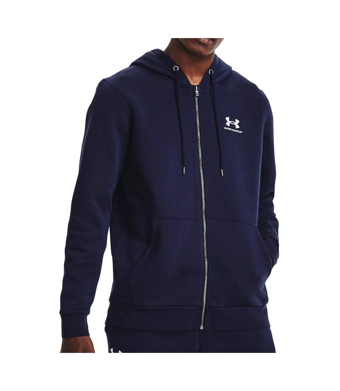 Sweat Zippé Marine Homme Under Armour Essential - S