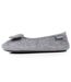 Isotoner Chaussons Ballerines femme velours semelle ultra souple mousse à mémoire forme-4