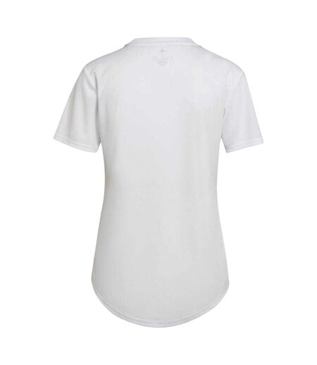 Womens/ladies Olympique Lyonnais T-shirt White Adidas