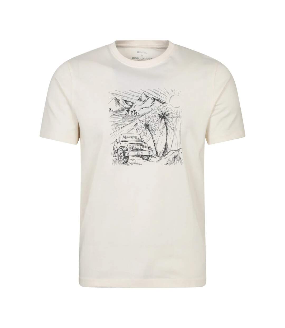 T-shirt Ocean Drive Homme Blanc Cassé Mountain Warehouse-2