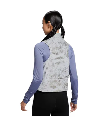 Veste Sans Manches Motif/style Abstrait Femme Gris Noir Nike