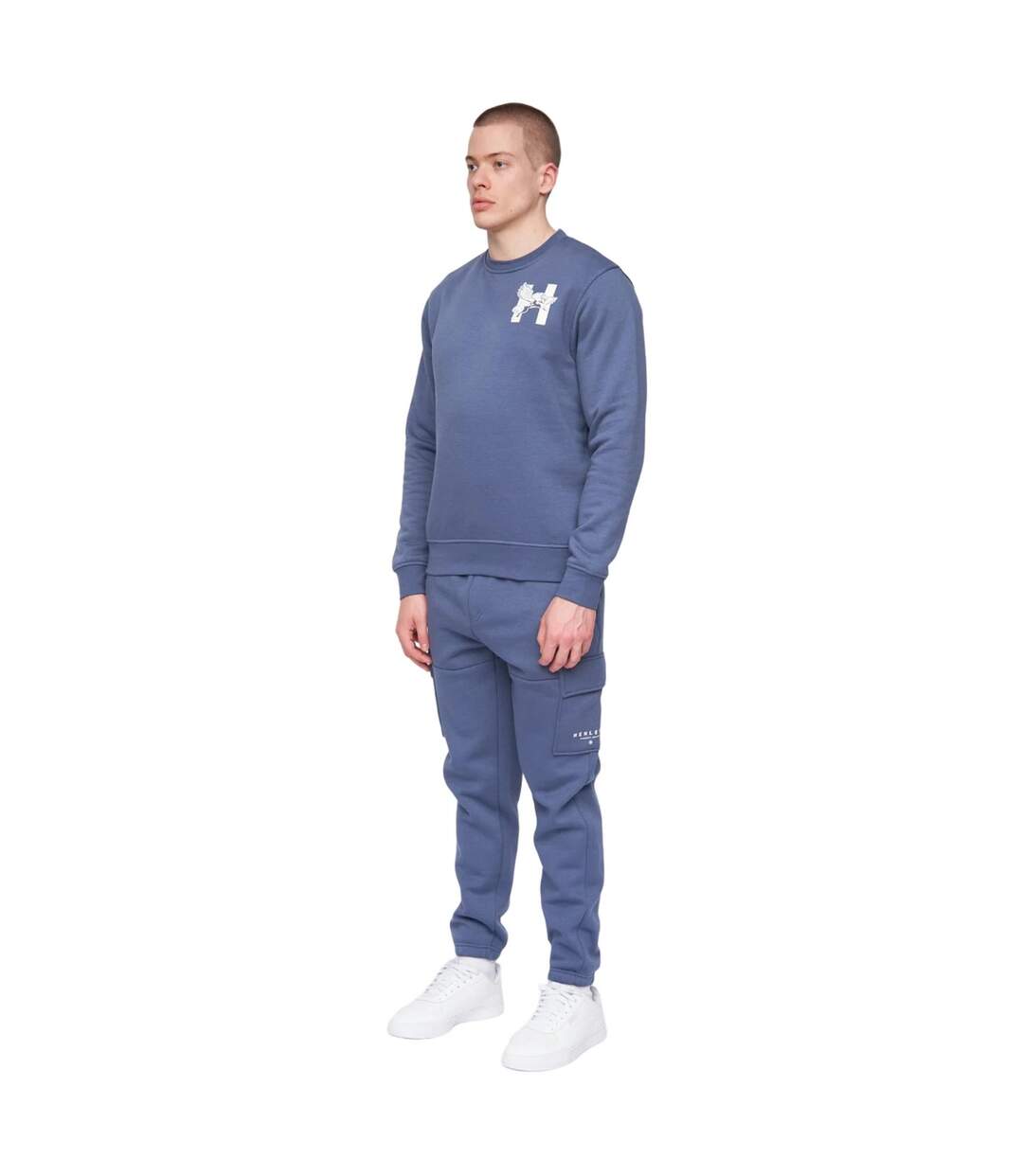 Sweat moorehen homme bleu vif Henleys-4