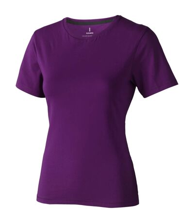 Elevate Womens/Ladies Nanaimo Short Sleeve T-Shirt (Plum)
