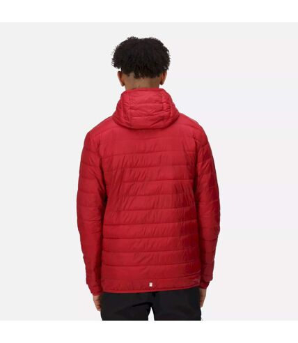 Regatta Mens Hillpack Hooded Lightweight Jacket (Dark Red)