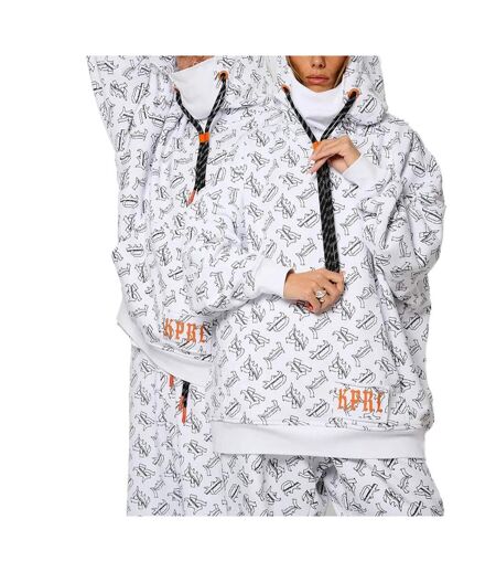 Sweat blanc/noir mixte kaporal volt