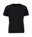 Gamegear® Cooltex® Short Sleeved T-Shirt / Mens Sportswear (Black/Red) - UTBC451