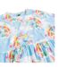 Womens/ladies Cloud Smock Dress Blue Care Bears-3