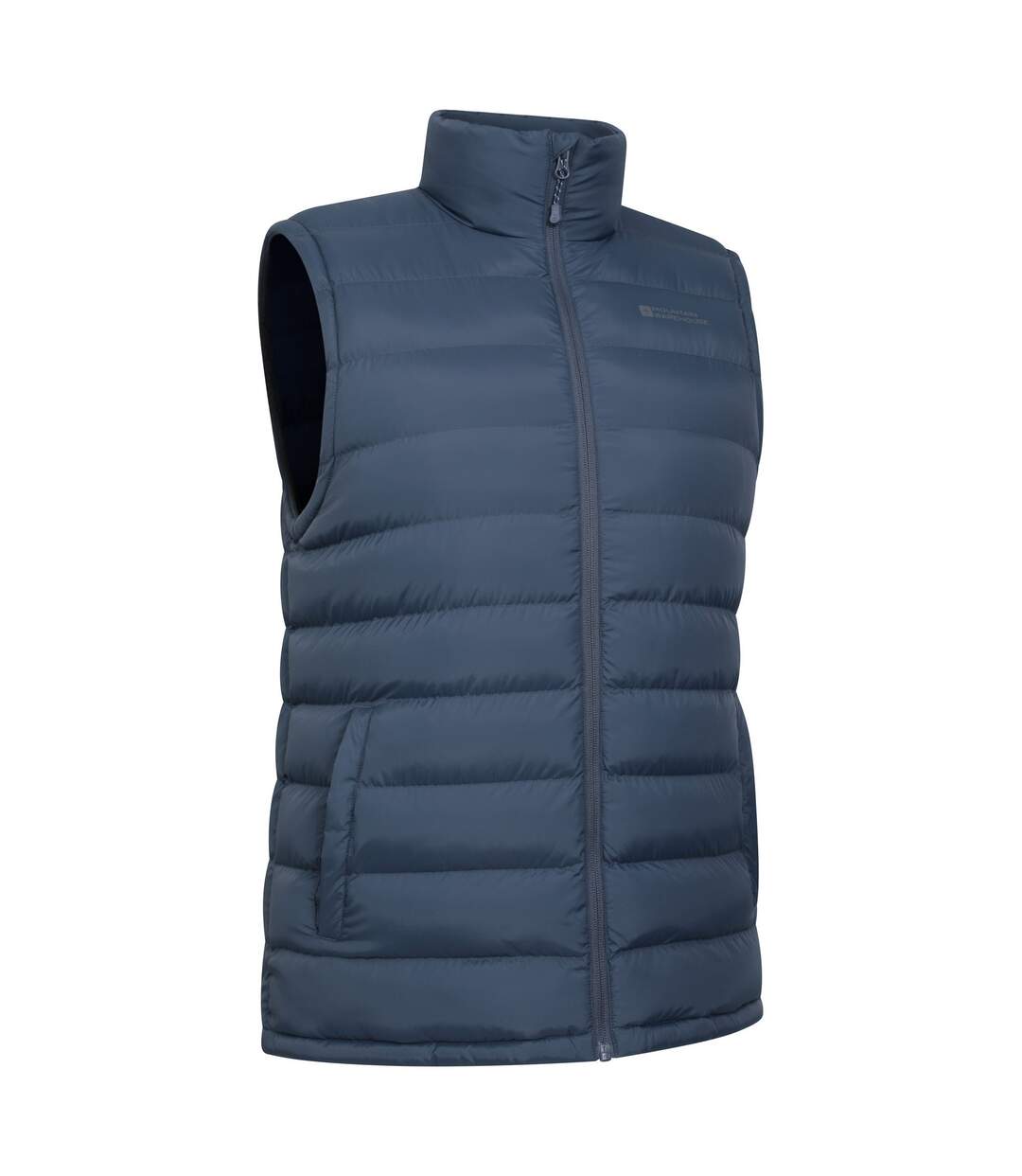 Mens seasons faux fur lined padded gilet navy Mountain Warehouse