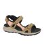 Womens/ladies Nubuck Sports Sandals Taupe Pink Mod Comfys-1