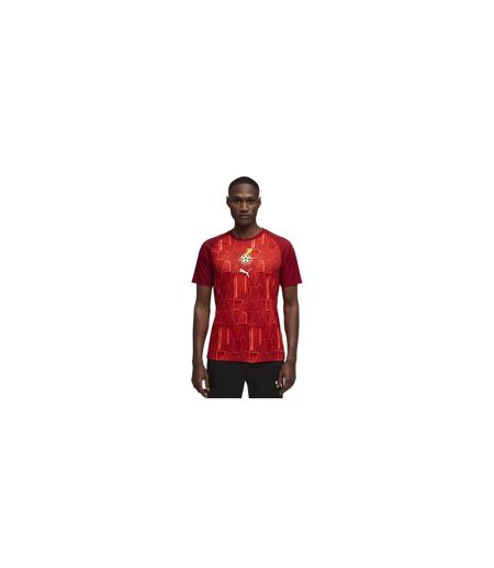 Mens World Cup 2026 Ghana Crew Neck Short-sleeved Football Shirt Red Green Puma