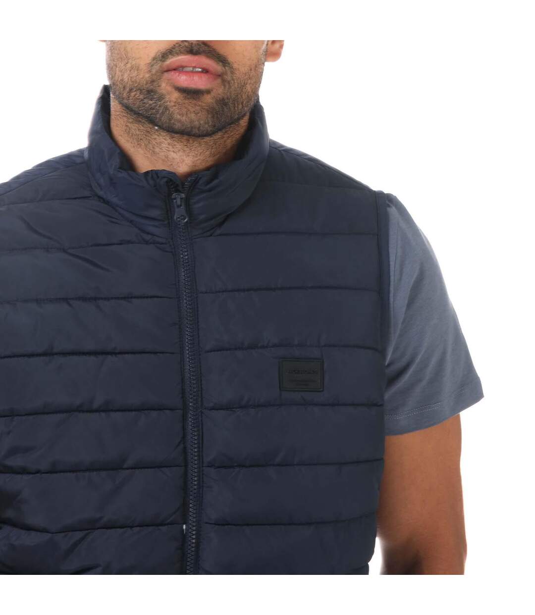 Mens Wing Gilet Navy Jack And Jones-3