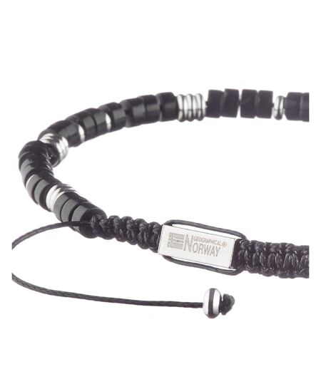 Bracelet noir/acier homme geographical norway 315020 - taille unique