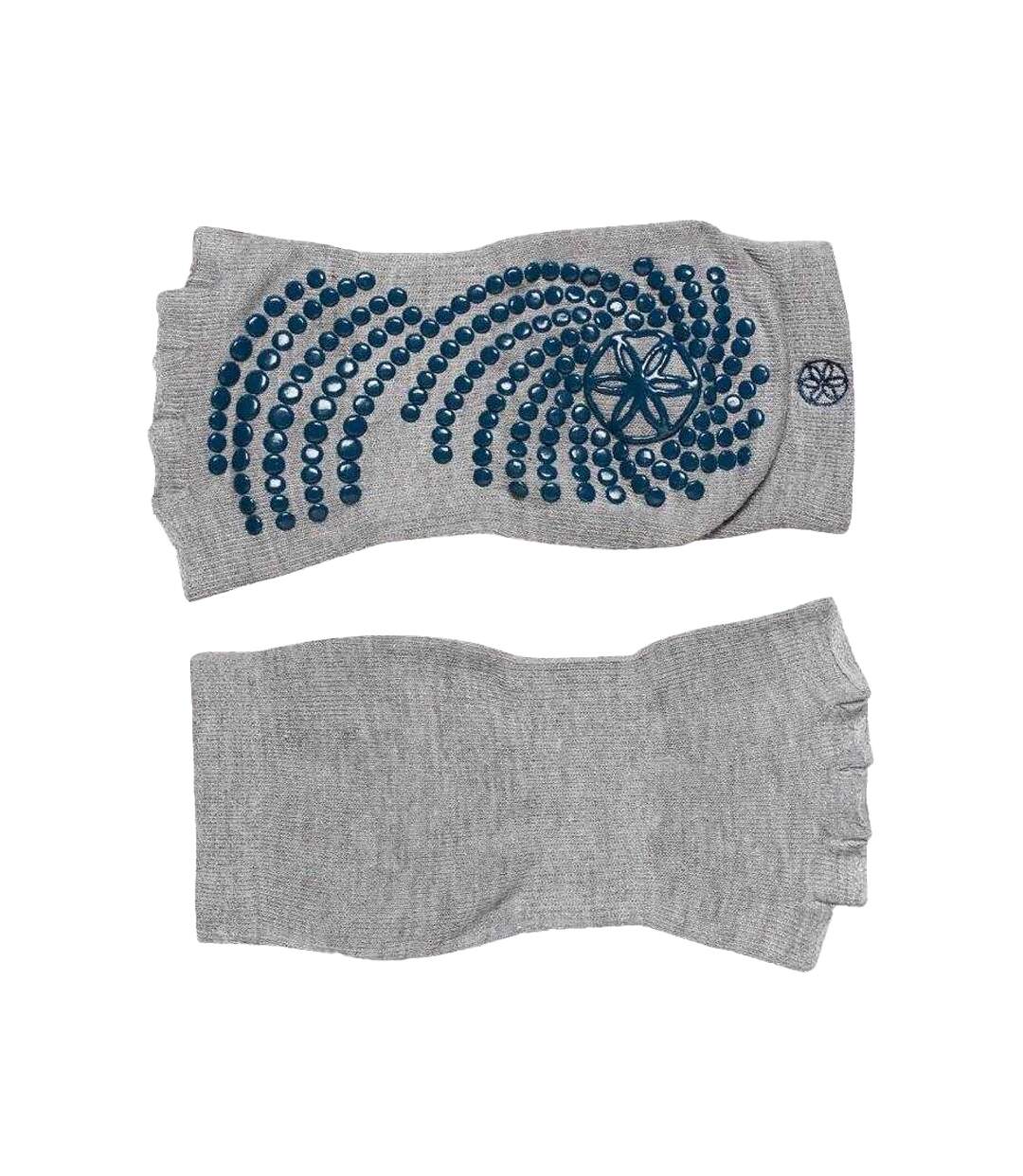 Chaussettes Motif/style Antidérapant Adulte Gris Pierre Argenté Gaiam-3