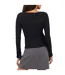 Haut Manches Longues Motif/style Côtelé Femme Noir Brave Soul-3