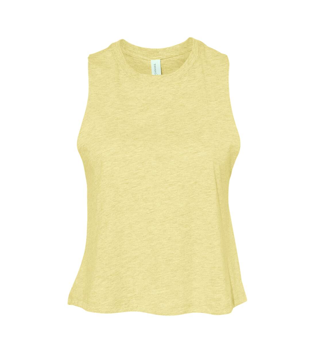 Débardeur Femme Jaune Pâle Chiné Bella + Canvas-1