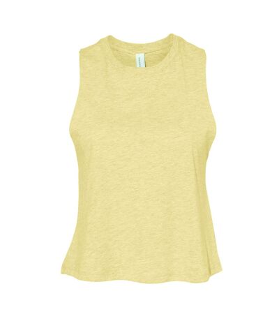 Débardeur Femme Jaune Pâle Chiné Bella + Canvas