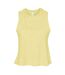 Débardeur Femme Jaune Pâle Chiné Bella + Canvas-1