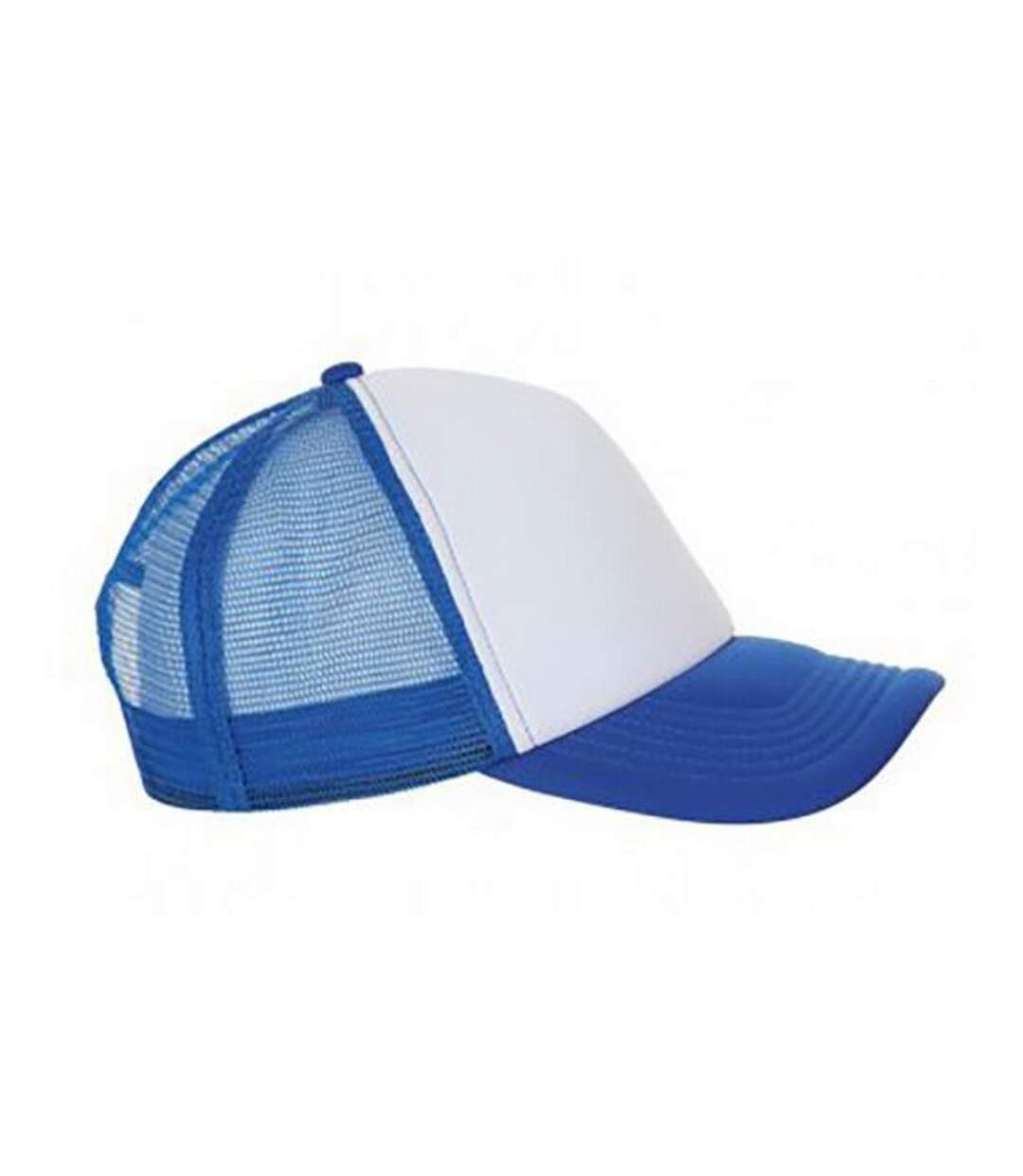 Casquette adulte unisexe blanc/bleu roi SOLS-1