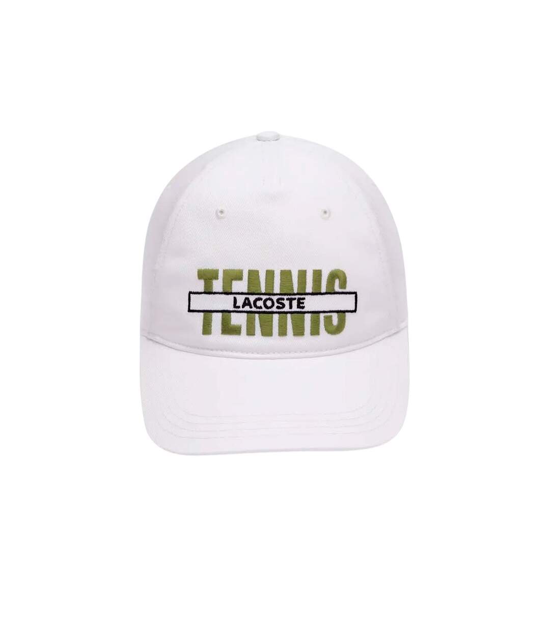 Embroidered Gabardine Baseball Cap Cream Lacoste-1
