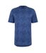 T-shirt Motif/style Pied-de-poule C-thompson Homme Bleu Marine Chiné Boss-1