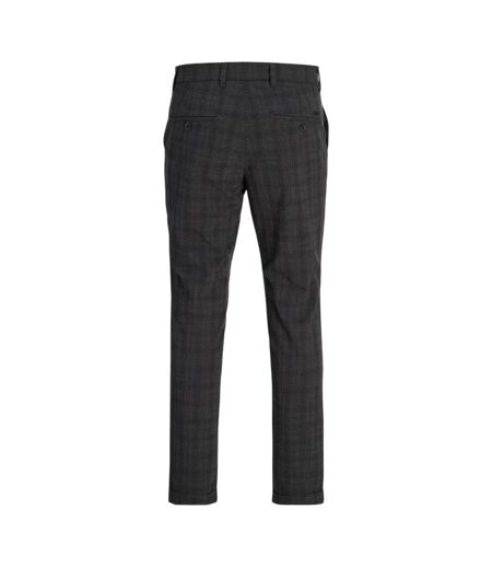 Mens Marco Plaid Slim Chinos Black Jack And Jones