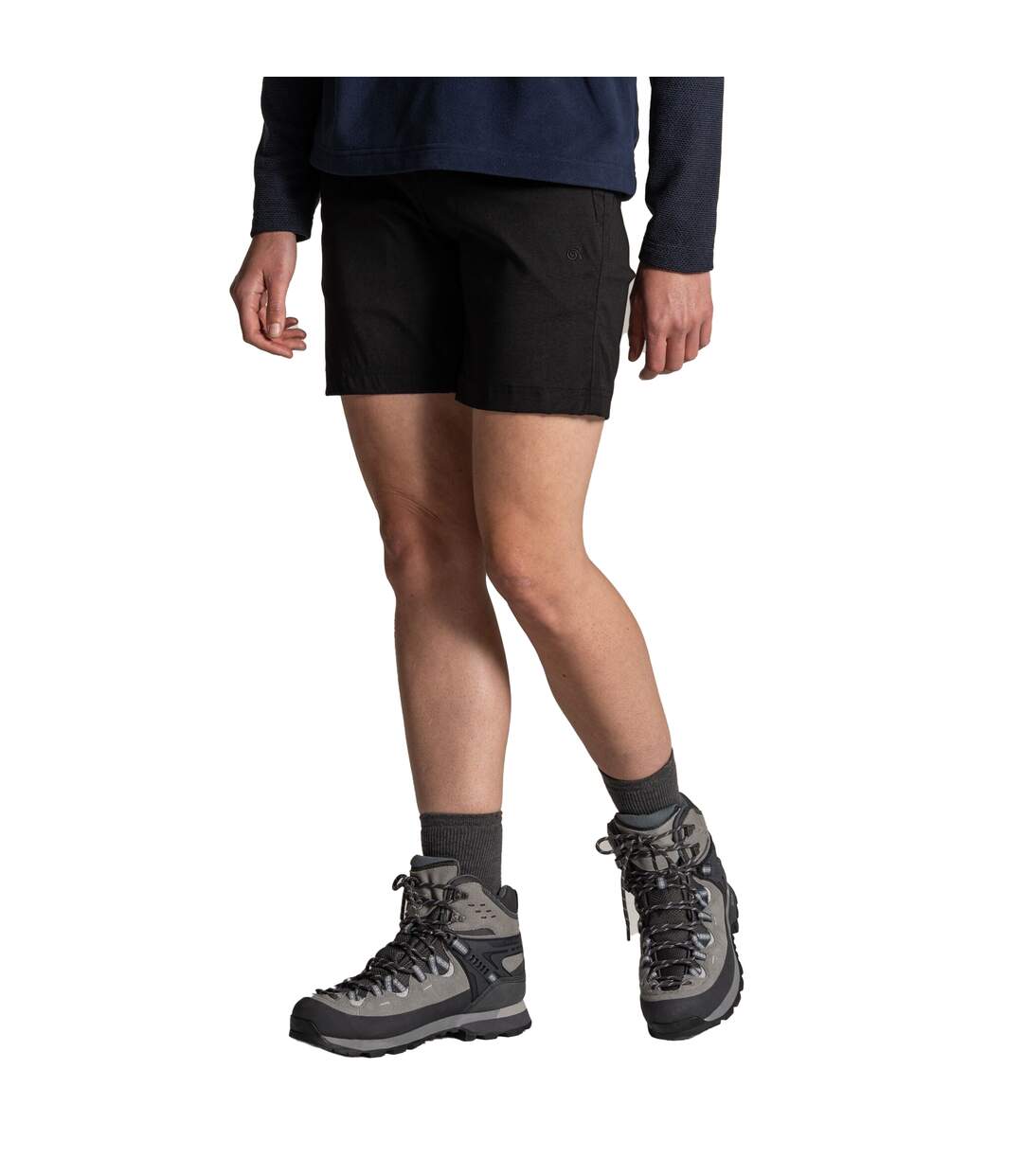Womens/ladies Kiwi Pro Iii Casual Shorts Black Craghoppers-3