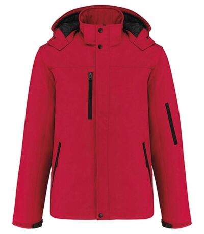 Parka softshell matelassée à capuche - K650 - Homme - rouge