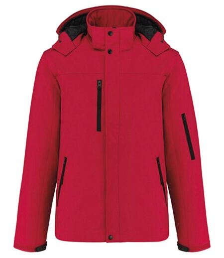 Parka softshell matelassée à capuche - K650 - Homme - rouge