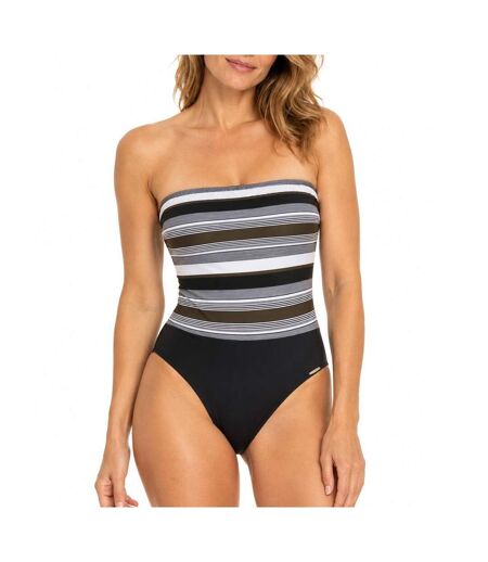 Maillot de bain noir/gris femme grain de sable victoria