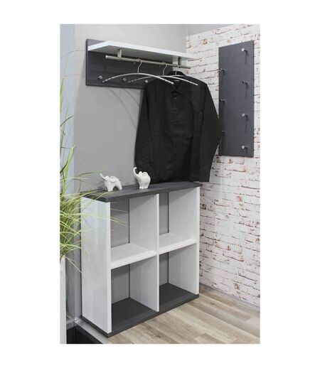 Patère Murale Design Granit 75cm Blanc