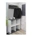 Patère Murale Design Granit 75cm Blanc-2