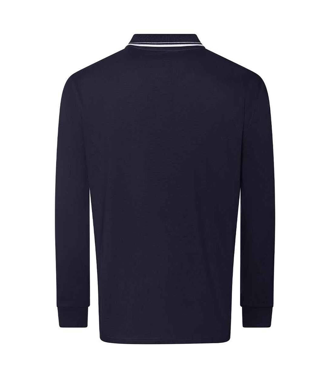 Polo homme bleu marine / blanc Awdis-2