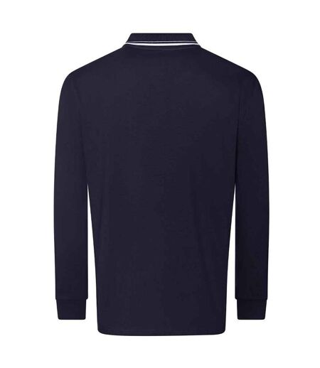 Polo homme bleu marine / blanc Awdis