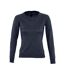 Sweat Galaxy Femme Bleu Marine SOLS-1