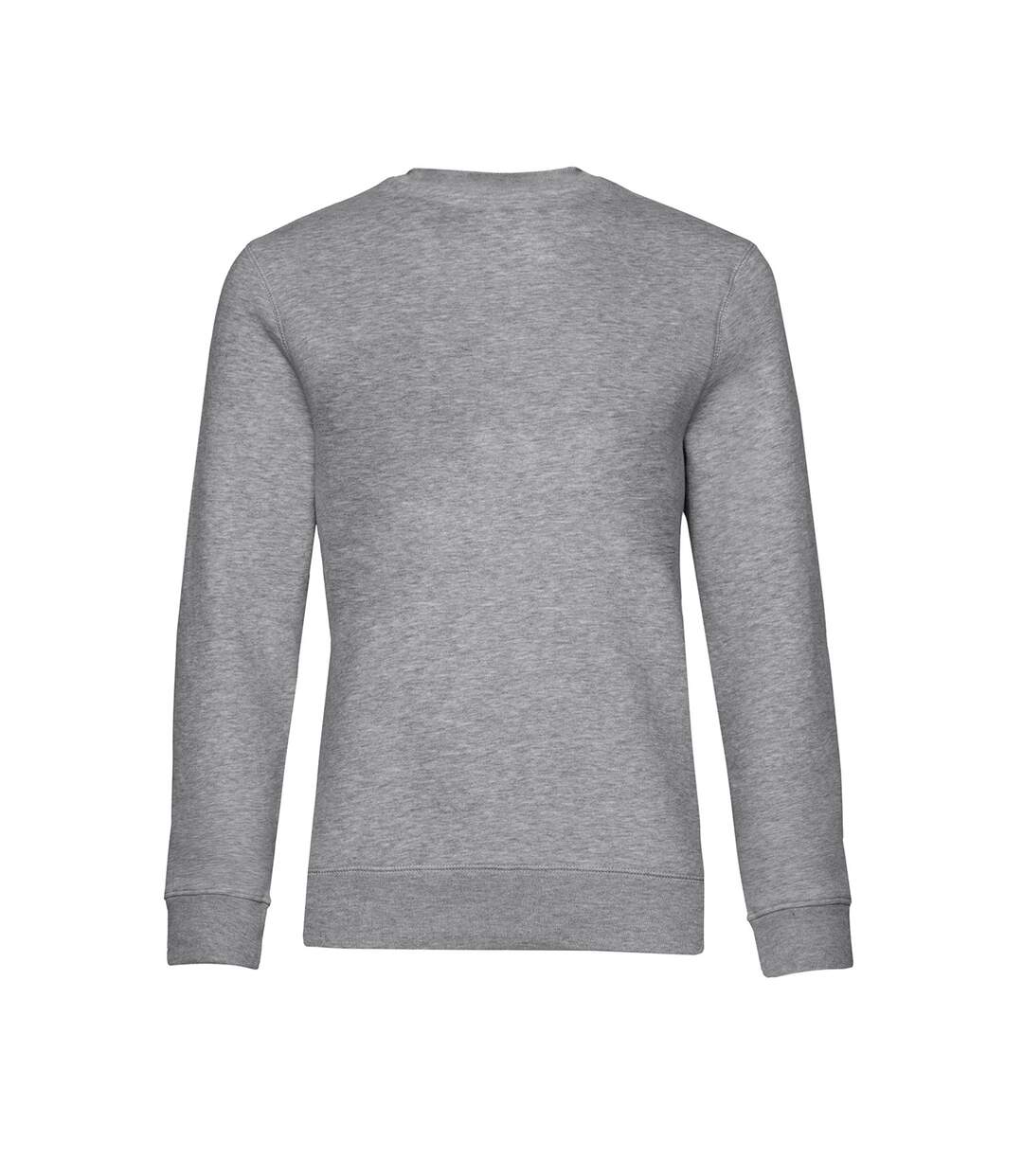 Womens/ladies queen crew neck jumper heather grey B&C