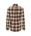 Mens Checked Casual Button-down Shirt Chocolate Brown Timberland-4