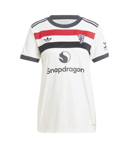Maillot Third Motif/style Manchester United Fc 2024/2025 Femme Blanc Adidas