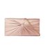 Beauty satin twisted clutch bag one size blush Dorothy Perkins