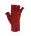 FLOSO Ladies/Womens Winter Fingerless Gloves (Red) - UTMG-32A