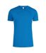 T-shirt Homme Bleu Roi Clique-1