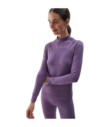 T-shirt Waw24useaf156 Femme Violet Clair 4F