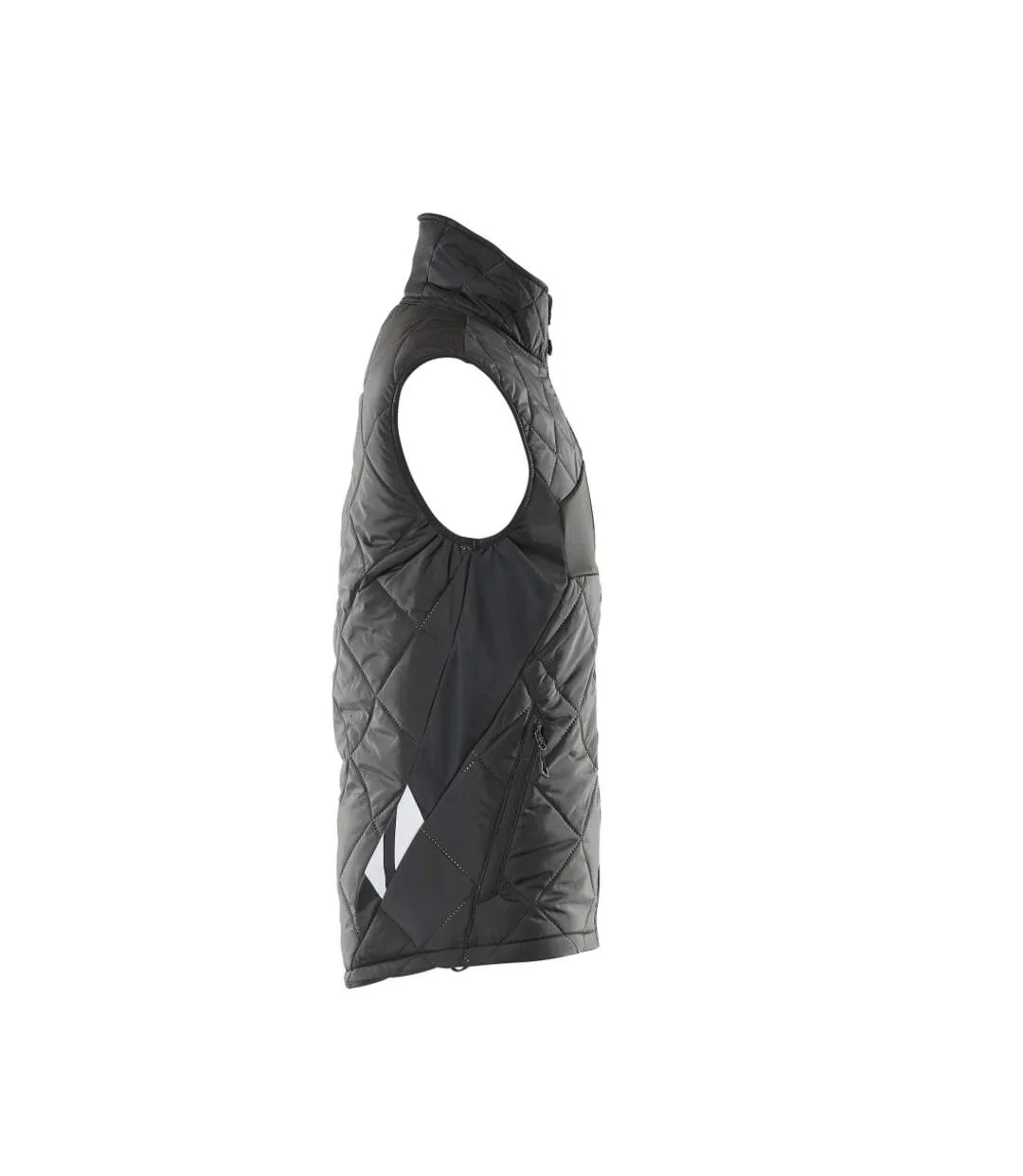 Mens Accelerate Plain Winter Gilet Black Mascot-4